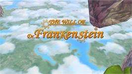 Title screen of Will Of Dr. Frankenstein, The on the Nintendo Wii.